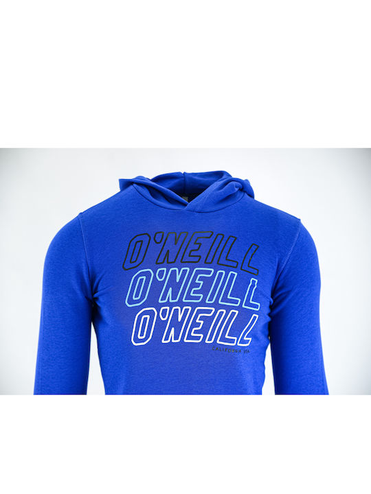 Kinder-Sweatshirt mit Kapuze und Taschen Blau
