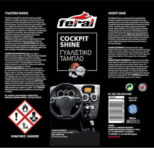 Auto Gs Polishing Spray for Car Dashboard with Aroma Coconut 500ml