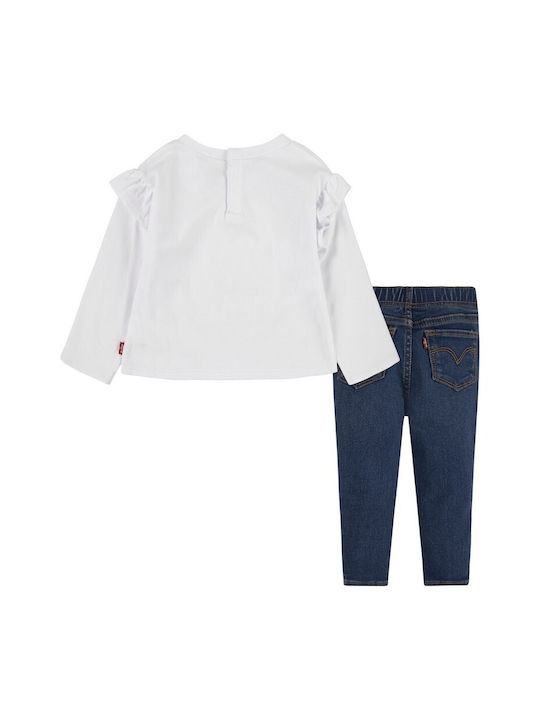 Levi's Kids Set with Pants Winter 2pcs White