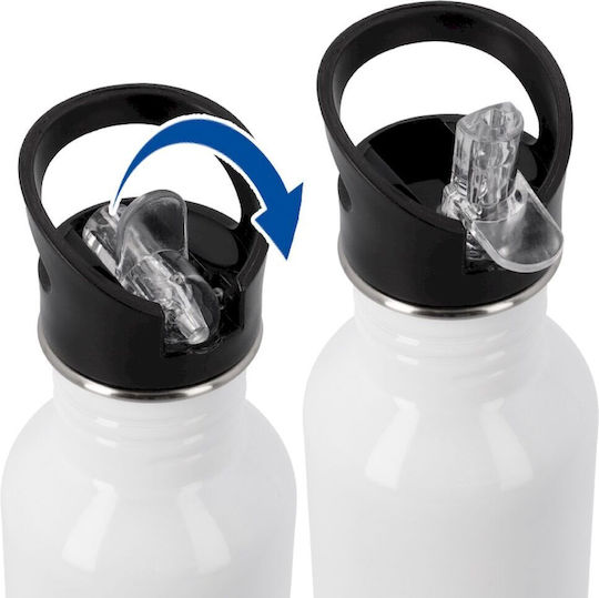 Koupakoupa Kinder Trinkflasche Baby Hai Rostfreier Stahl mit Stroh 600ml