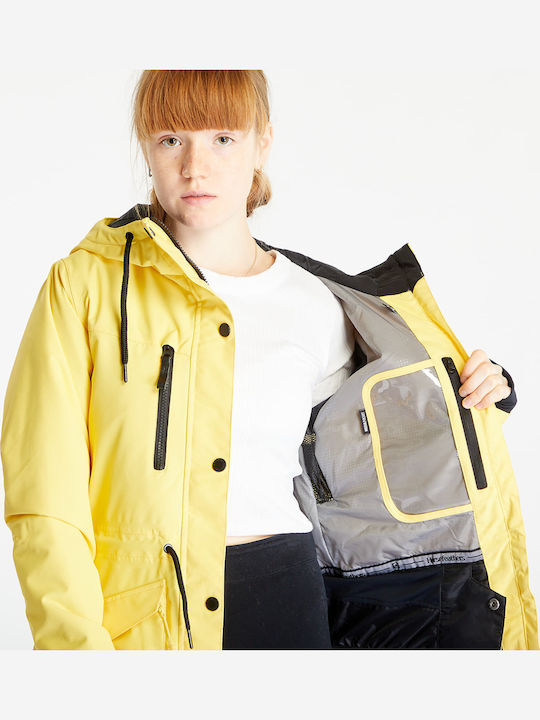 Kurz Damen Puffer Jacke für Winter Mehrfarbig