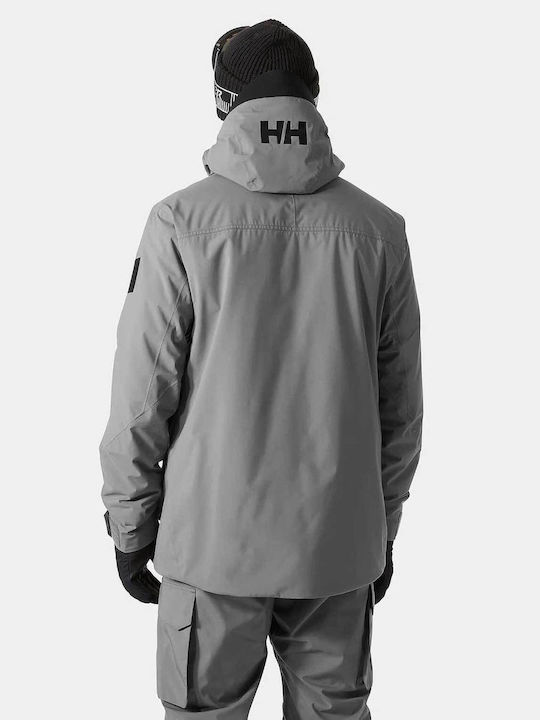 Helly Hansen 65877-876 Ανδρικό Μπουφάν για Σκι & Snowboard Γκρι