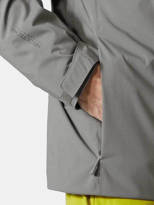 Helly Hansen 65930-876 Ανδρικό Μπουφάν για Σκι & Snowboard Γκρι