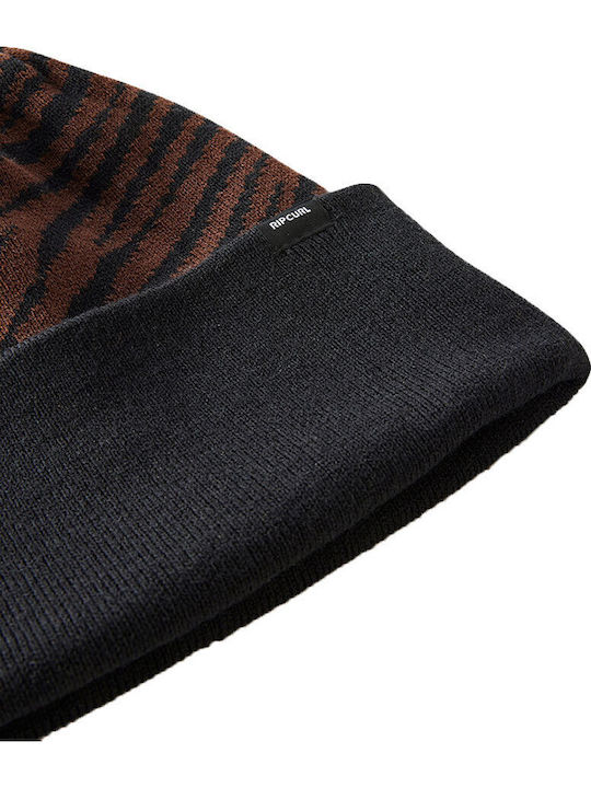 Knitted Beanie Cap Brown