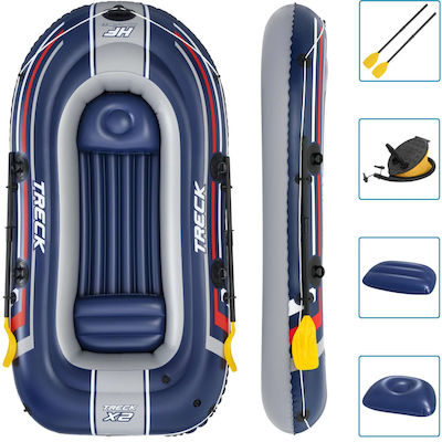 Bestway Hydro-force Treck X2 Inflatable Boat for 3 Adults with Paddles 255x127cm