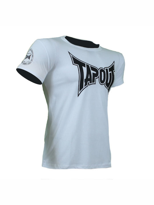 Tapout T-shirt Bărbătesc cu Mânecă Scurtă Alb