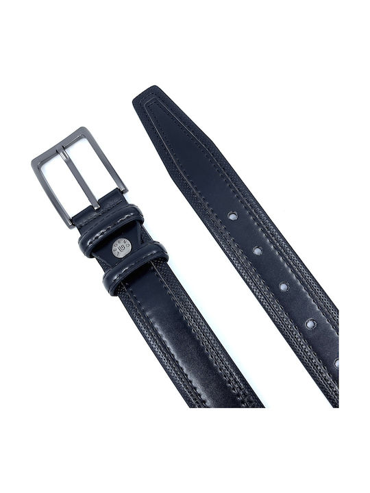 Herren Gürtel Leder Schwarz