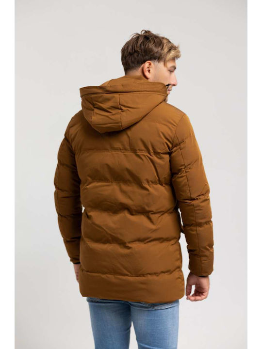 Manager Men's Winter Puffer Jacket Tabac Brown