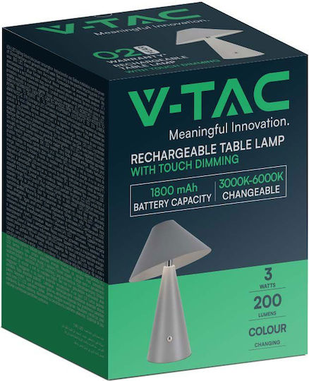 V-TAC Διακοσμητικό Φωτιστικό LED Ρυθμιζόμενο Λευκό 18x18x24εκ.
