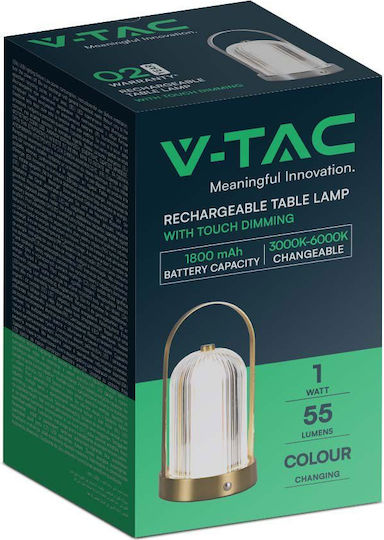 V-TAC Διακοσμητικό Φωτιστικό LED Ρυθμιζόμενο Λευκό 12εκ.