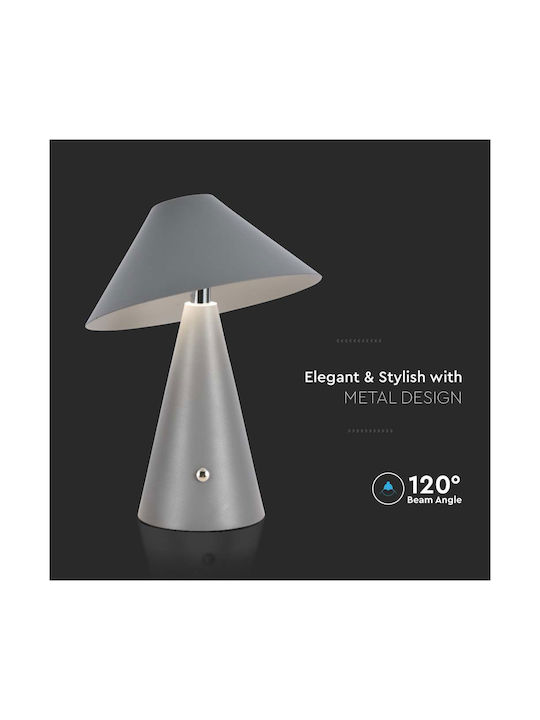 V-TAC Table Decorative Lamp LED Battery Gray