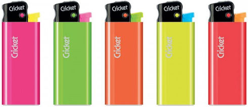 Cricket Αναπτήρας Flamme in Mehrfarbig Farbe Mini Fluo 25 Stk. 25Stück