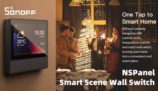 Sonoff Nspanel Recessed Wall Switch with Touch Screen Wi-Fi White