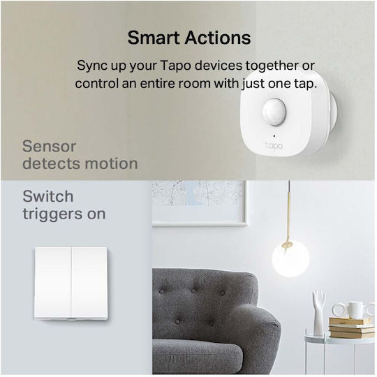TP-LINK Tapo S220 v1 Wall-mounted Double Wall Switch Without Frame White