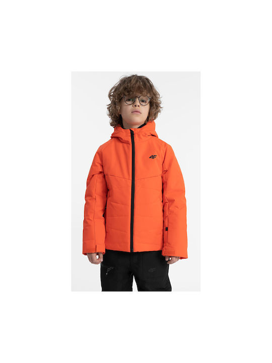 4F Kinderjacke mit Kapuze Orange