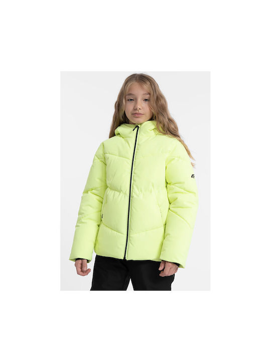 4F Kinderjacke mit Kapuze Gelb