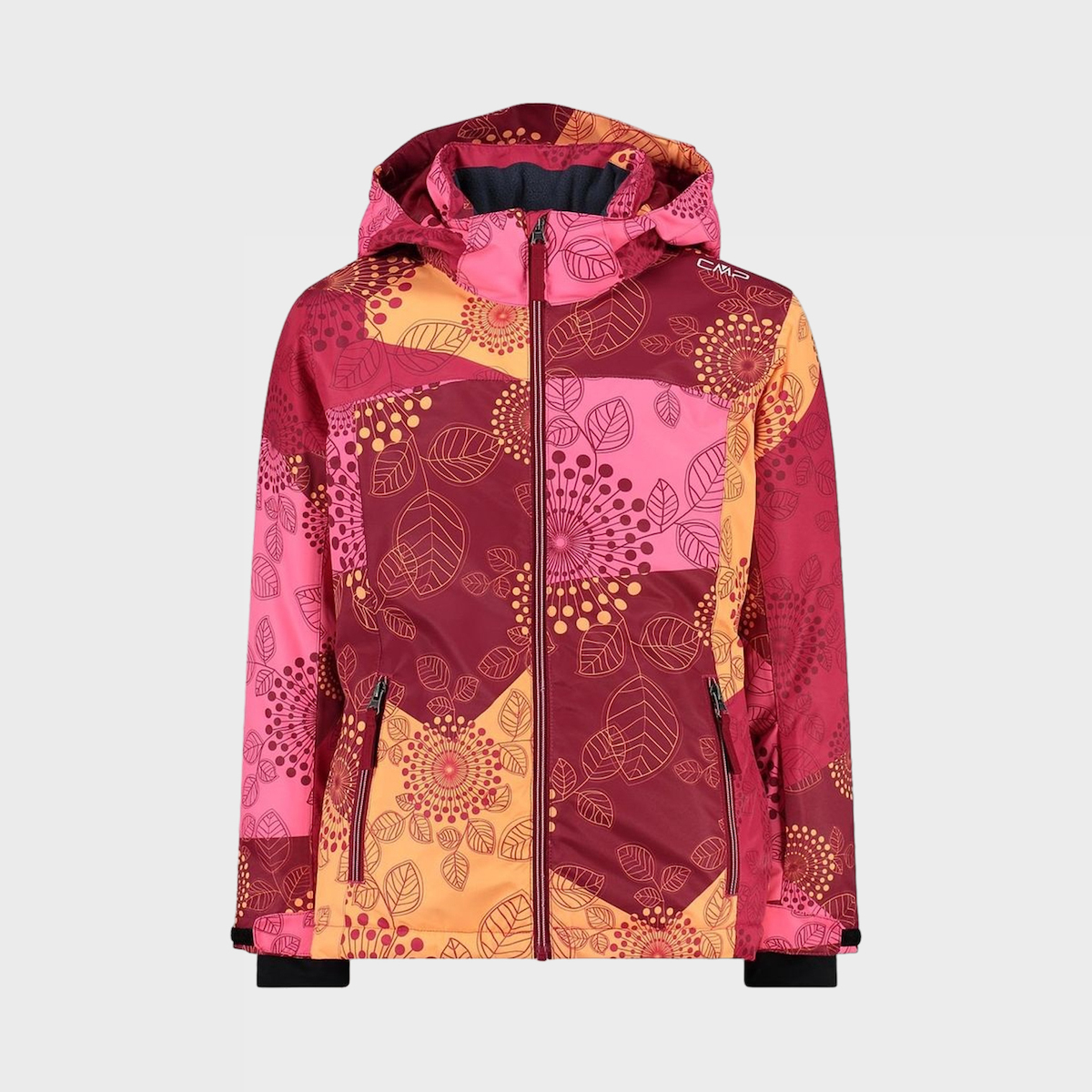 Veste CMP Snaps Hood 39W2085 - Imperméable 5000WP - Respirante - Capuche Réglable - Femme
