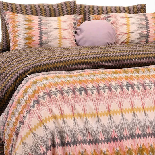 Melinen Duvet Cover Single 165x245 Anya Bordeaux