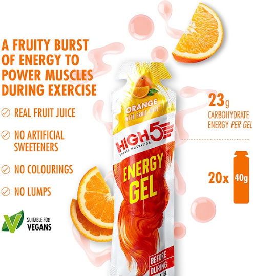 High5 Energy Gel Orange 40gr
