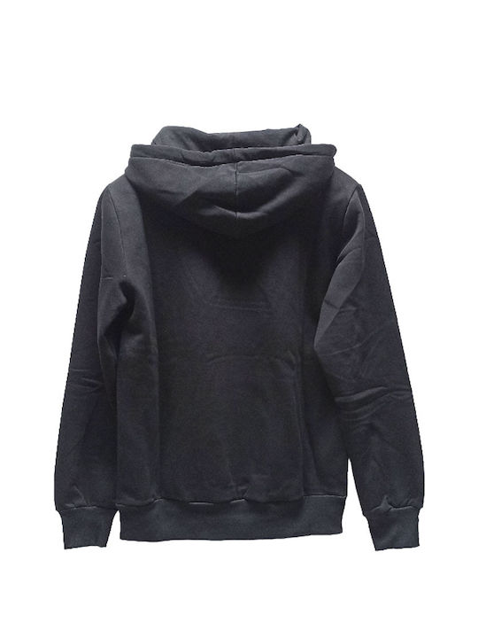 Paco & Co Men's Sweatshirt with Hood and Pockets Black