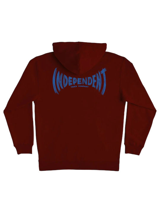 Independent Men's Sweatshirt with Hood Orange