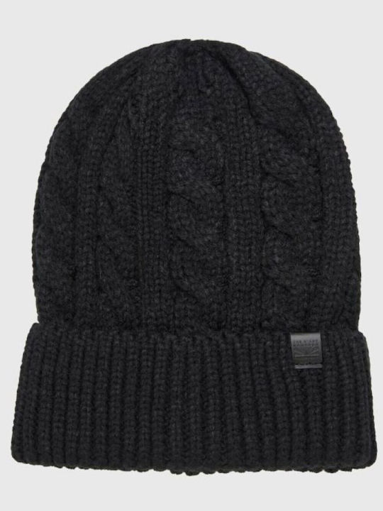 Funky Buddha Beanie Masculin Căciulă Tricotat în culoarea Negru