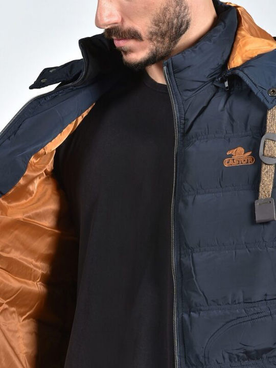 Sleeveless Jacket Puffer Blue