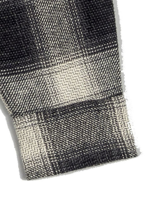 Langärmlig Flanell Hemd Schwarz
