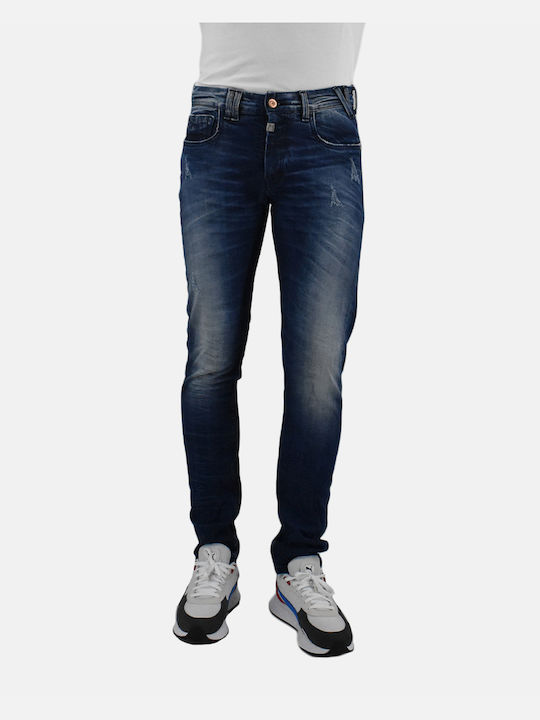 A71 Men's Jeans Pants in Straight Line Navy Blue