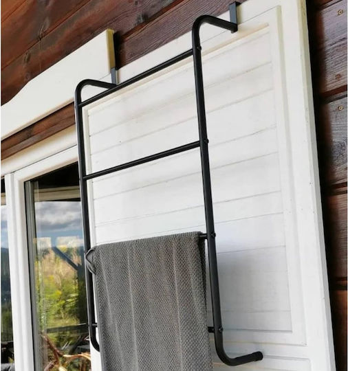 vidaXL Καλόγερος Μπάνιου Μονός ​73x73cm Μαύρος