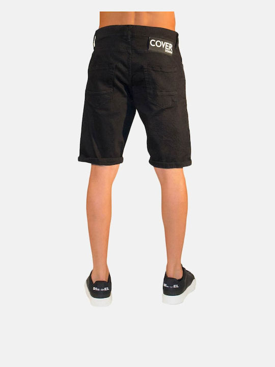 Cover Jeans GV0060 Men's Shorts Jeans Black GV0060-00