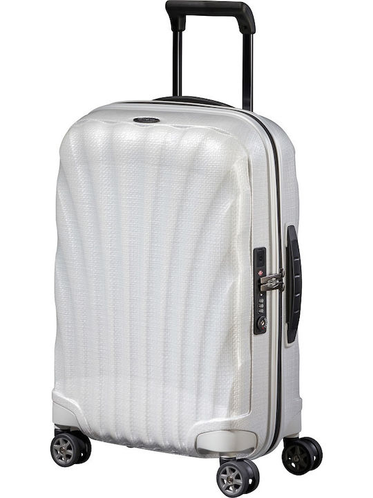 Samsonite C-Lite Spinner Cabin Travel Suitcase Hard White with 4 Wheels Height 55cm 134679-1627