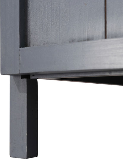 Double Door Wardrobe Wooden with 2 Shelves 98x48x95.5cm