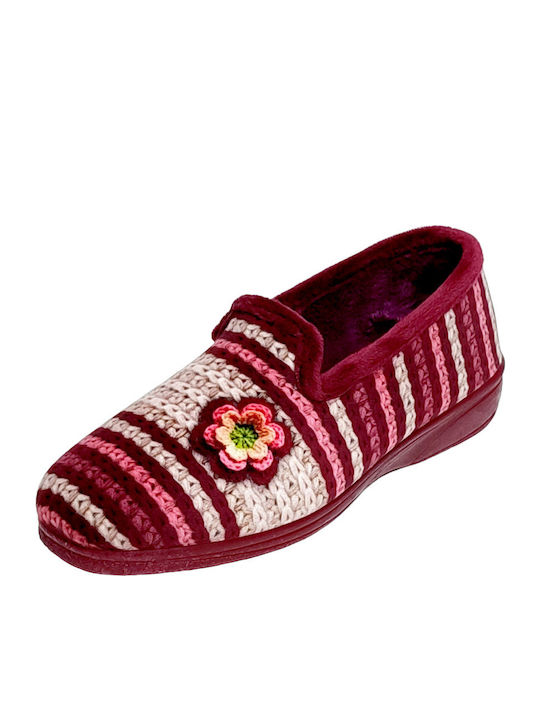 Closed Women's Slippers Burgundy