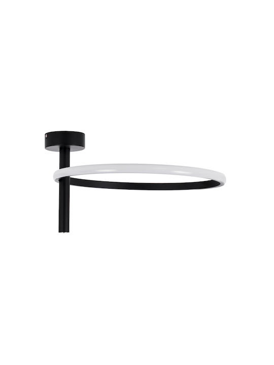 GloboStar Verona Ceiling Mount Light 40cm Black with Integrated LED