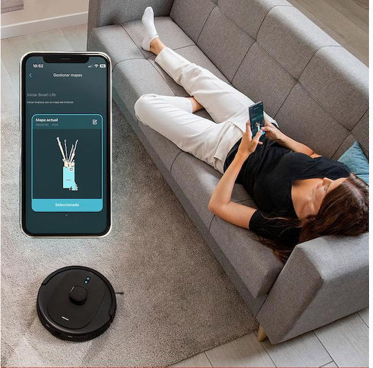 Cecotec Conga 7490 Immortal X-Treme Robot Vacuum Cleaner with Laser Mapping and Suction Power 2600Pa Black