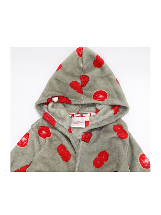 Marvel Comic Books Kinder Bademantel Winterlich Fleece Khaki