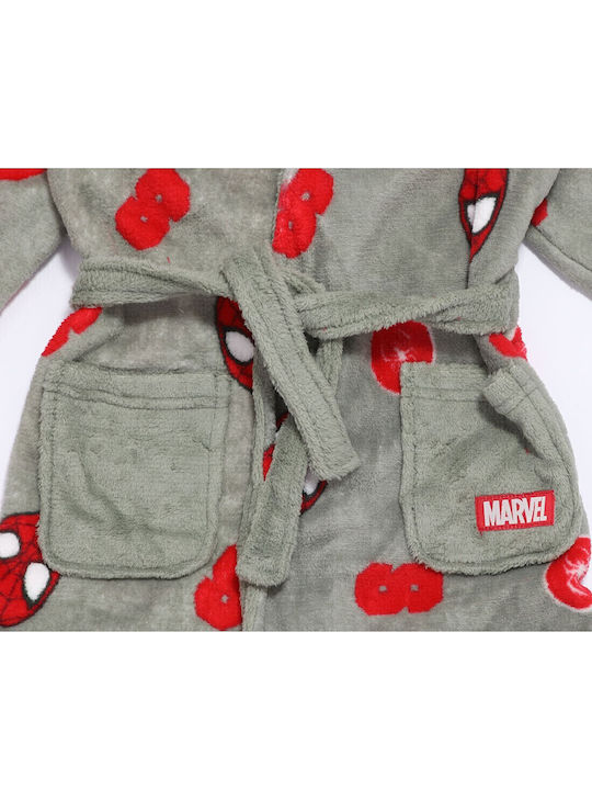 Marvel Comic Books Παιδική Ρόμπα Χειμωνιάτικη Fleece Χακί