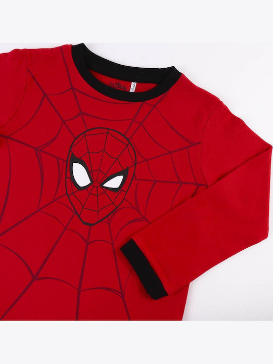 Cerda Παιδική Πιτζάμα Χειμωνιάτικη Κόκκινη Spiderman