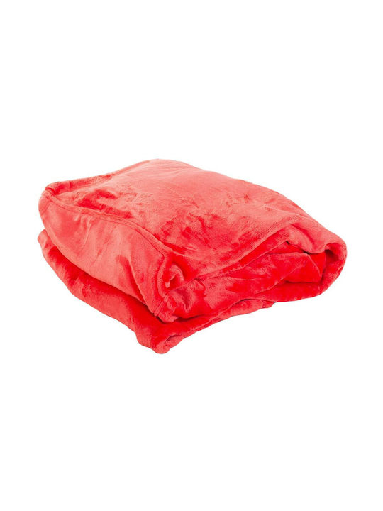 Snuggie Fleecedecke mit Ärmeln 140x200cm Rote