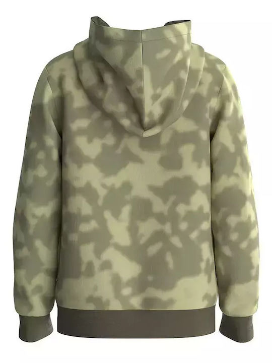 Guess Kids Sweatshirt with Hood and Pocket Khaki