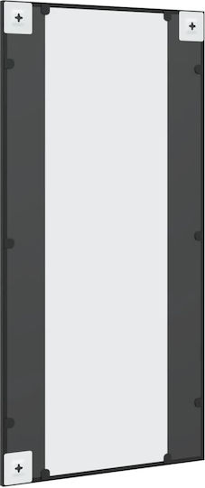 vidaXL Oglindă de Perete cu Negru Ramă din Metalic 100x50cm 1buc