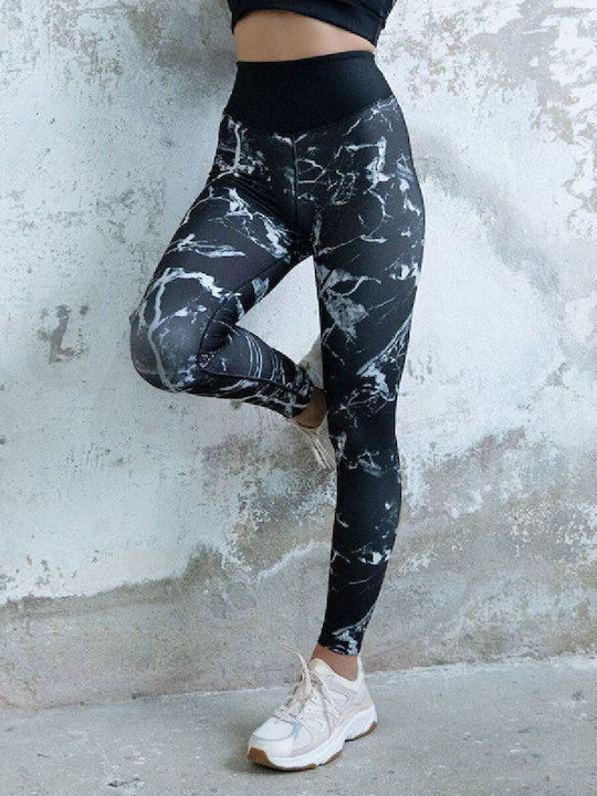 Women's Long Firming High Waist & Push Up Black Leggings