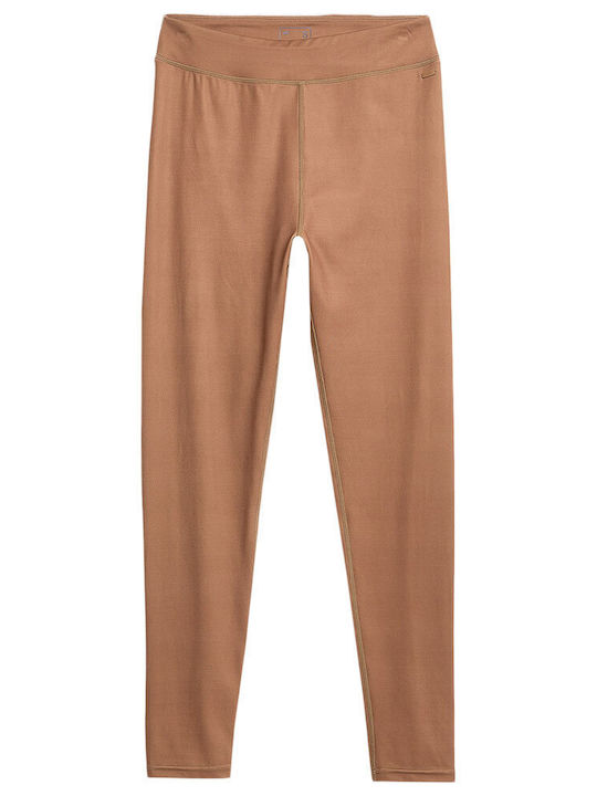 Frauen Lang Leggings Braun