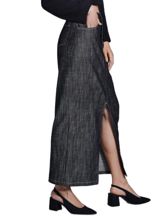 4tailors Джин Maxi пола в Черно цвят