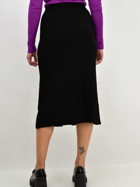 Potre Midi Skirt in Black color