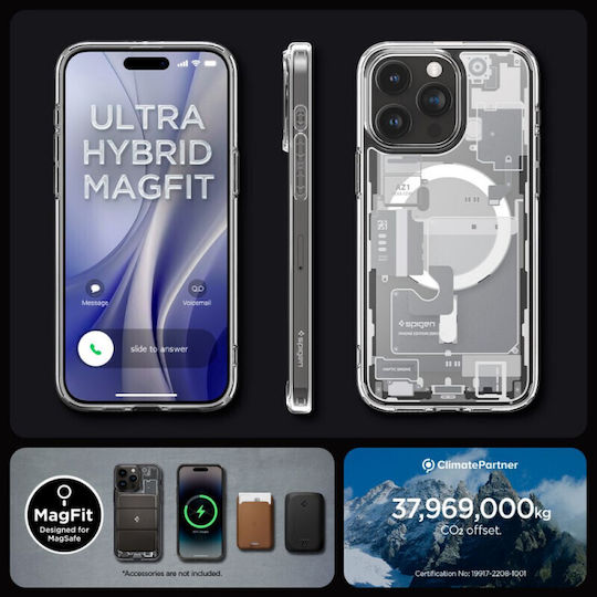 Spigen Ultra Hybrid Umschlag Rückseite Kunststoff 2mm Zero One White (iPhone 15 Pro)