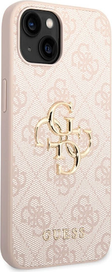 Guess Metal Logo Back Cover Plastic Roz (iPhone 15)