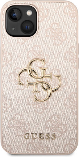 Guess Metal Logo Back Cover Plastic Roz (iPhone 15)