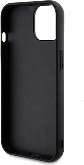 Guess Sequin Script Metal Back Cover Πλαστικό Μαύρο (iPhone 15)